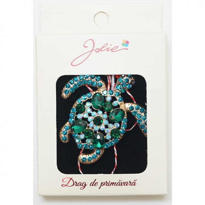 Martisor Brosa Medie, Multicolora, Dimensiune Brosa Aprox 5 cm, Material Metal, Model 1 [1]