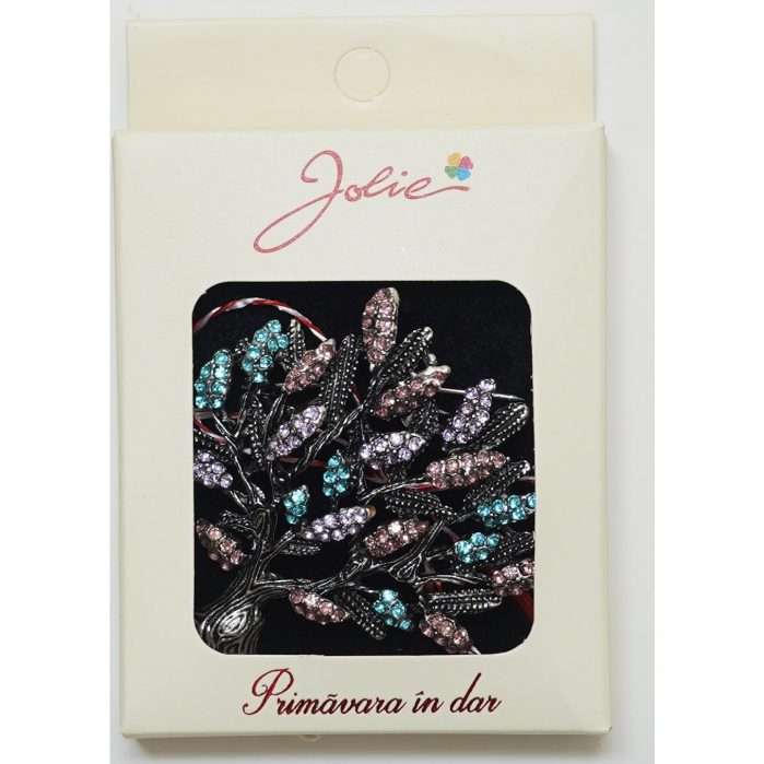 Martisor Brosa Medie, Multicolora, Dimensiune Brosa Aprox 5 cm, Material Metal, Model 2 [1]