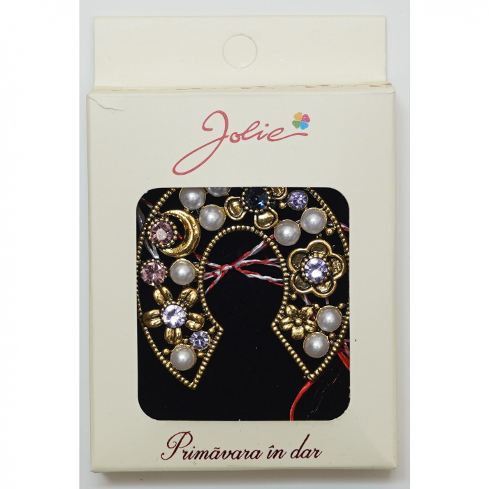 Martisor Brosa Medie, Multicolora, Dimensiune Brosa Aprox 5 cm, Material Metal, Model 4 [1]