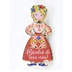 Martisor Brosa Mica in Cutie, Dimensiune Brosa 2.5-3 cm, Material Metal, Model &quot;Mandra de tara mea&quot; [1]