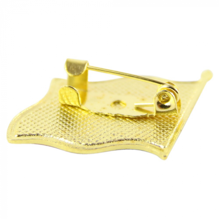 Insigna Steag Tricolor Romania, Flippy, Model Brosa cu Ac de Siguranta, 20x20 mm [2]