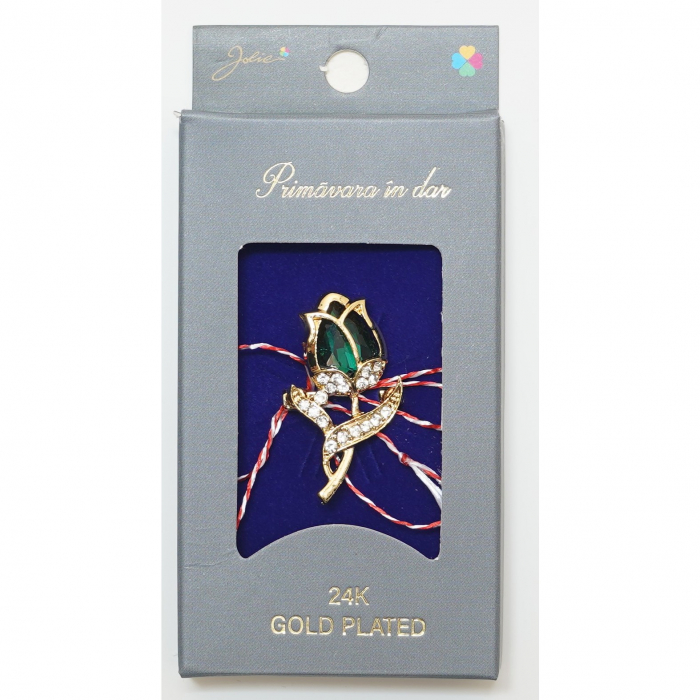 Martisor Brosa Placata cu Aur 24K, Dimensiune Brosa Aprox 2- 3 cm, Model 13 [1]