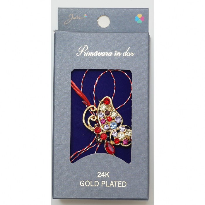 Martisor Brosa Placata cu Aur 24K, Dimensiune Brosa Aprox 2- 3 cm, Model 16 [1]