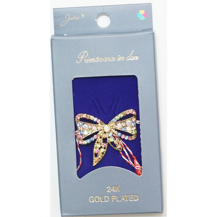 Martisor Brosa Placata cu Aur 24K, Dimensiune Brosa Aprox 2- 3 cm, Model 17 [1]