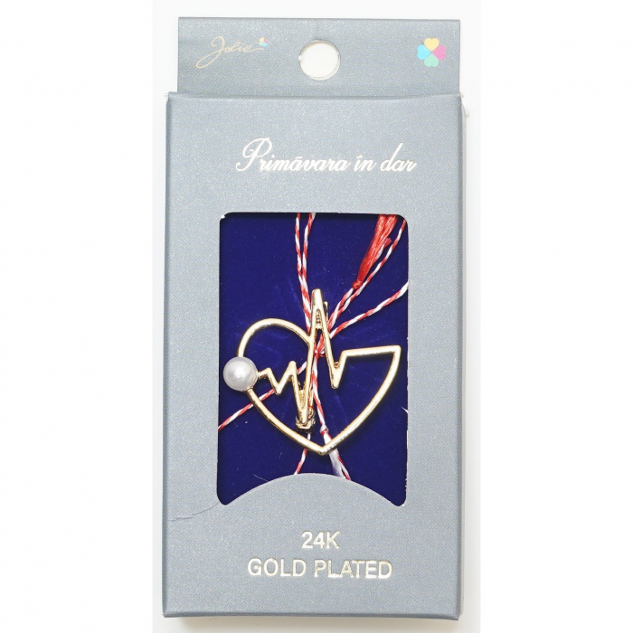 Martisor Brosa Placata cu Aur 24K, Dimensiune Brosa Aprox 2- 3 cm, Model 19 [1]