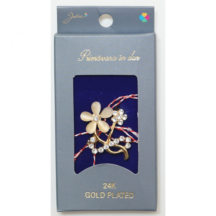 Martisor Brosa Placata cu Aur 24K, Dimensiune Brosa Aprox 2- 3 cm, Model 2 [1]