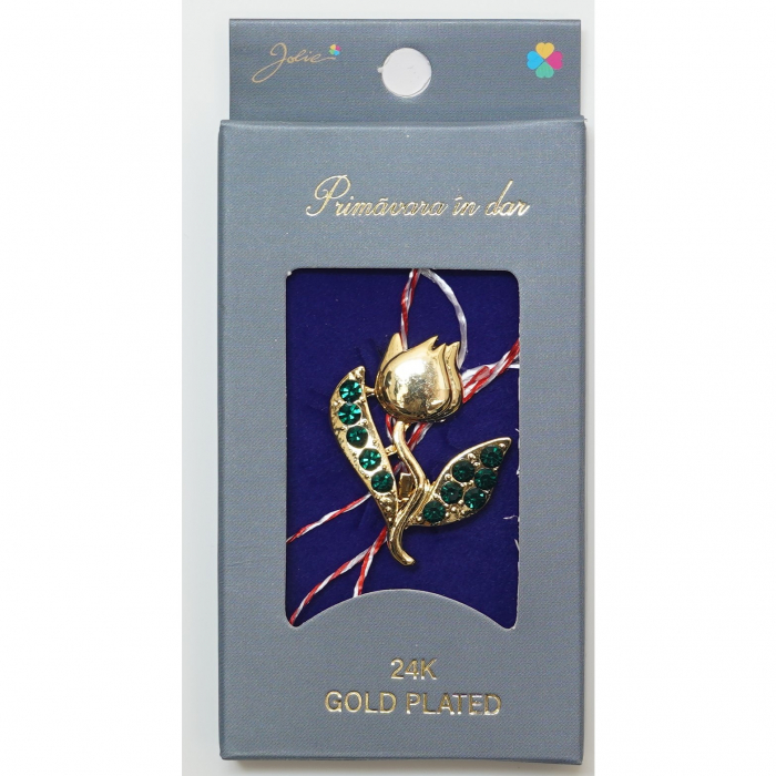 Martisor Brosa Placata cu Aur 24K, Dimensiune Brosa Aprox 2- 3 cm, Model 20 [1]