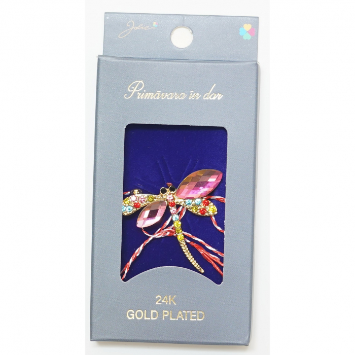 Martisor Brosa Placata cu Aur 24K, Dimensiune Brosa Aprox 2- 3 cm, Model 22 [1]
