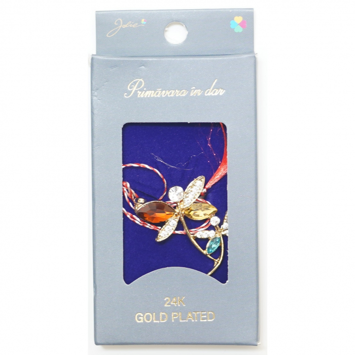 Martisor Brosa Placata cu Aur 24K, Dimensiune Brosa Aprox 2- 3 cm, Model 23 [1]