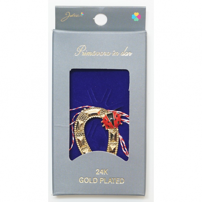 Martisor Brosa Placata cu Aur 24K, Dimensiune Brosa Aprox 2- 3 cm, Model 27 [1]