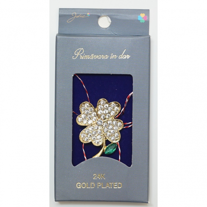 Martisor Brosa Placata cu Aur 24K, Dimensiune Brosa Aprox 2- 3 cm, Model 28 [1]