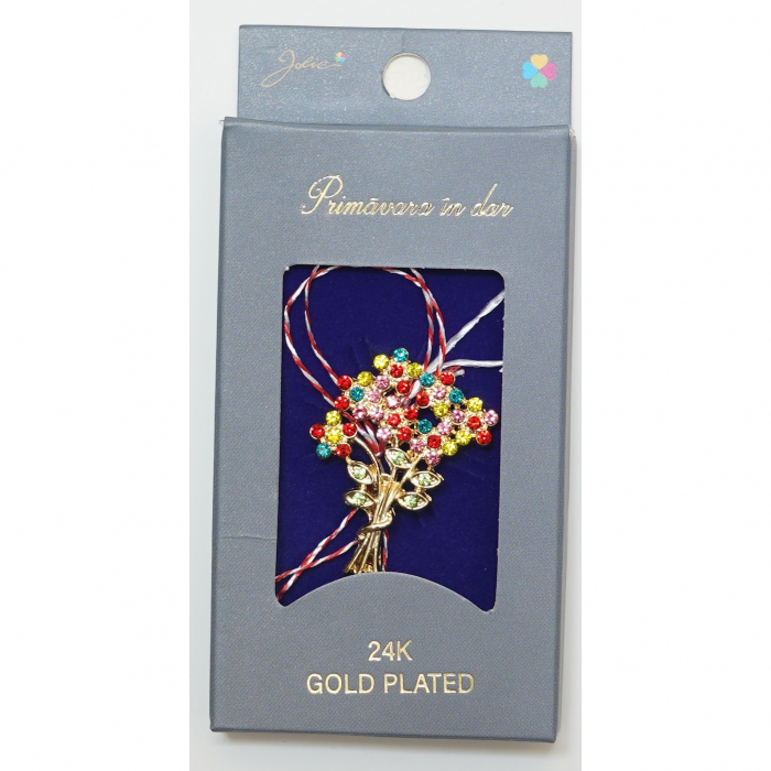 Martisor Brosa Placata cu Aur 24K, Dimensiune Brosa Aprox 2- 3 cm, Model 5 [1]