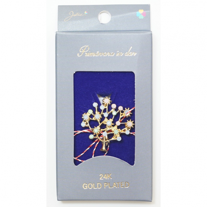Martisor Brosa Placata cu Aur 24K, Dimensiune Brosa Aprox 2- 3 cm, Model 7 [1]