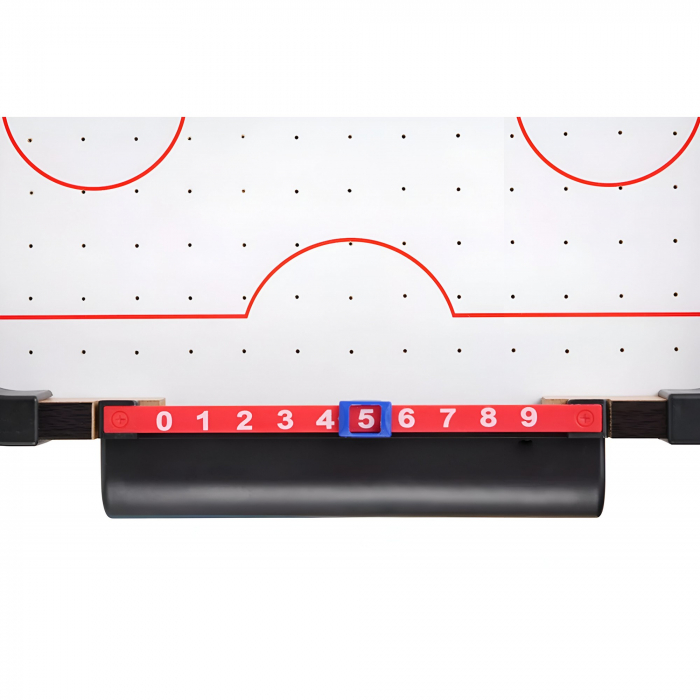 Masa Air Hockey Graffiti fara Picioare, Flippy, Lemn, 2 Pucuri, Tabela Scor, 2 Impingatoare, 76x38x9 cm, Maro [6]