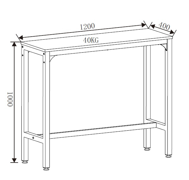 Masa bar Hogland, negru si stejar antichizat, 120x40x100 cm [9]