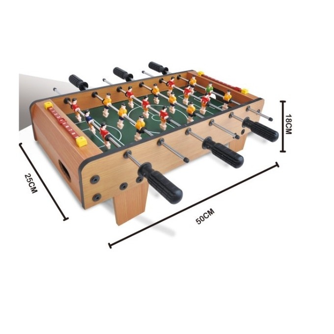 Masa de fotbal cu teren si 18 jucatori Flippy, 6 manere, cu tablou pentru scor, din metal, lemn si ABS, 50 x 25 x 18 cm, cu picioare, pentru copii/adulti [6]