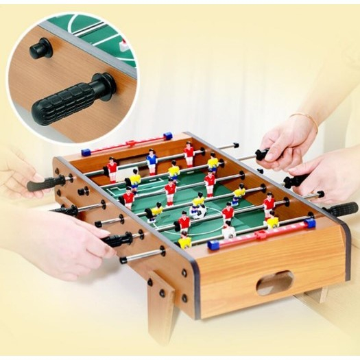 Masa de Fotbal cu Teren si 18 Jucatori Flippy, 6 Manere, cu Tablou pentru Scor, din Metal, Lemn si ABS, 69 x 36.5 x 23 cm, cu Picioare, pentru copii/adulti [7]