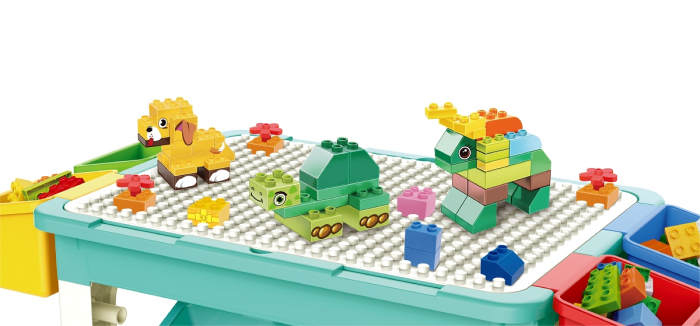 Masa de joaca pentru construit, 69 piese incluse [2]