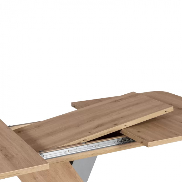Masa extensibila Exel, stejar, 140-180x85x75 cm [3]