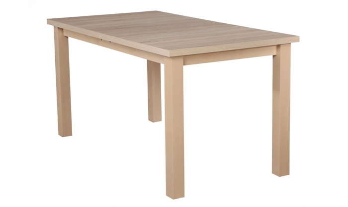 Masa extensibila living/bucatarie Maxine 10, sonoma/stejar alb, 70x120/160 cm, UnicSpot [1]