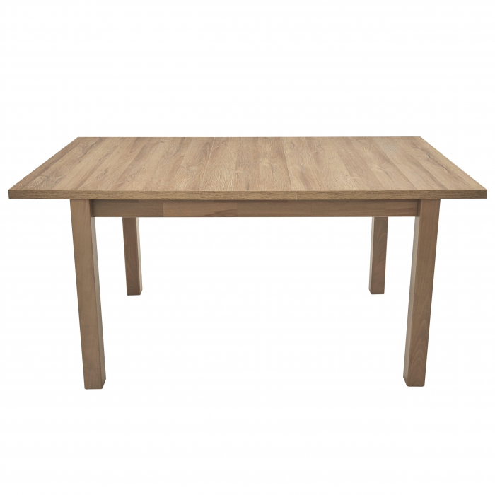 Masa extensibila living/bucatarie Maxine 5 , sonoma/stejar alb, 80x120/150 cm, UnicSpot [5]