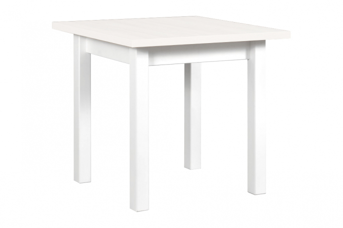 Masa extensibila living/bucatarie Maxine 8, alb, 80x80/160 cm, UnicSpot [1]