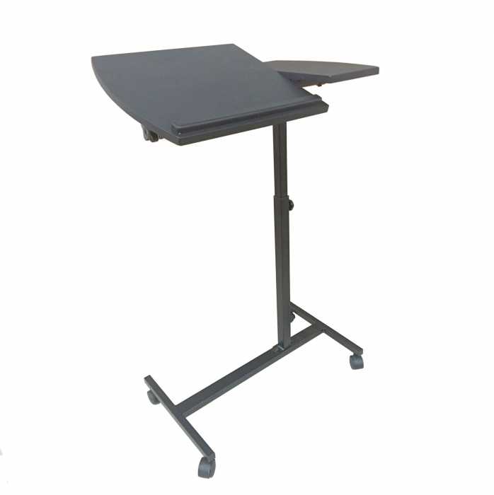 Masa laptop Mala, negru, 58x35x73.5-90 cm [2]