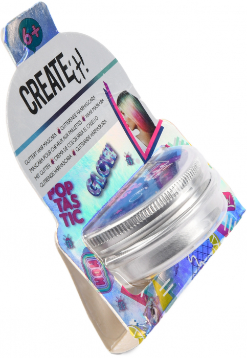 Mascara pentru par cu sclipici pentru fetite Create It! Albastru [3]