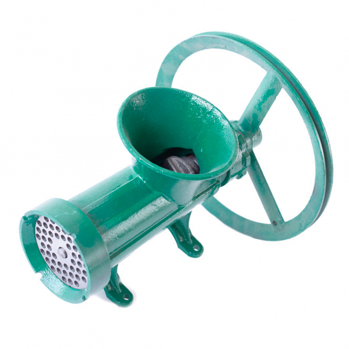 Masina tocat carne Micul Fermier din fonta, 1 sita, cu fulie [3]