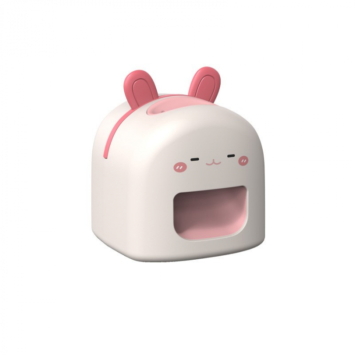 Mașină de Decojit Semințe, Flippy, Mini Deschizător, Model Iepuras, Incarcare USB, 9.7x10x8.6 cm, Alb [1]