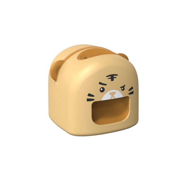 Mașină de Decojit Semințe, Flippy, Mini Deschizător, Model Tigru, Incarcare USB, 9.7x10x8.6 cm, Portocaliu [1]