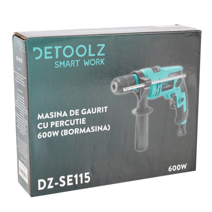 Masina de gaurit cu percutie Detoolz 600W (bormasina) [3]