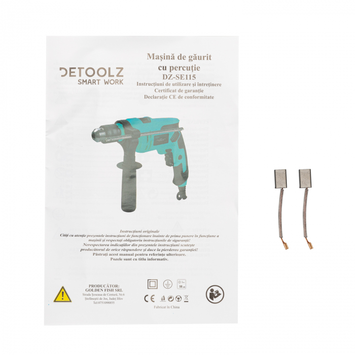 Masina de gaurit cu percutie Detoolz 600W (bormasina) [6]