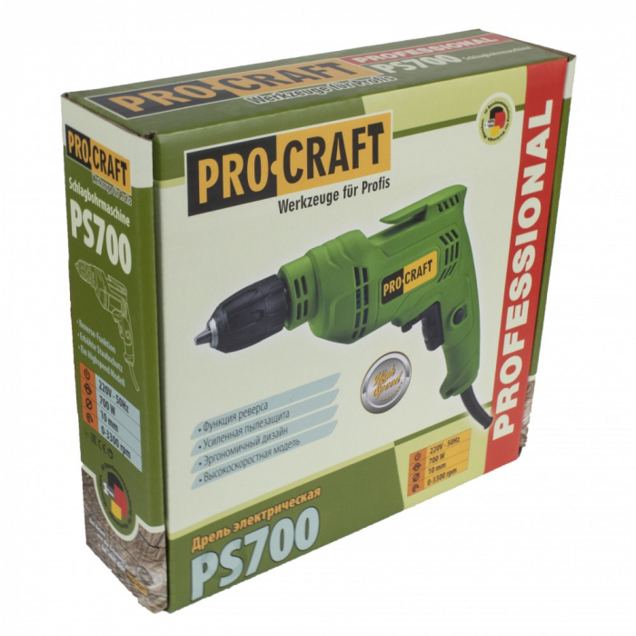 Masina de gaurit cu percutie Procraft PS700, 700 W [2]