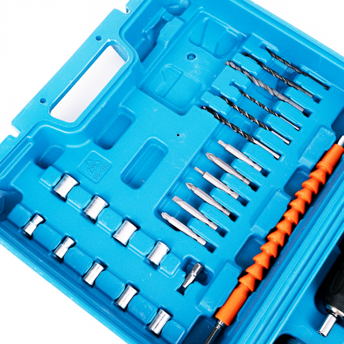 Masina de gaurit si insurubat cu percutie German Meister, 24V, trusa 26 accesorii, 2 acumulatori [9]