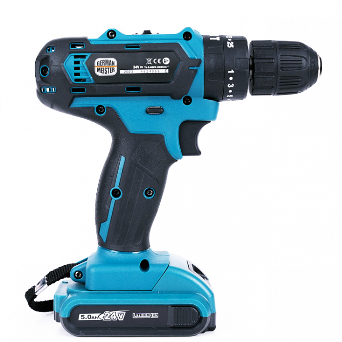 Masina de gaurit si insurubat cu percutie German Meister, 24V, trusa 26 accesorii, 2 acumulatori [4]