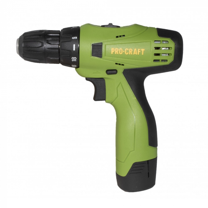 Masina de insurubat cu acumulator Procraft PA12PRO DFR, 12V/2A, 1350 RPM, mandrina 10 mm, 2 baterii [2]