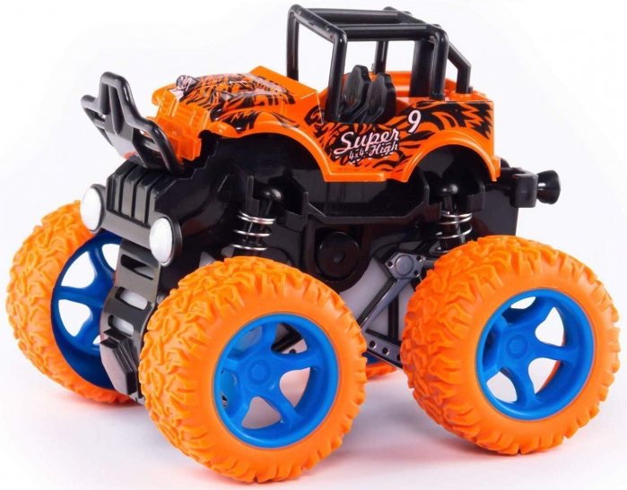 Masina de teren 4X4 cu pullback, Portocaliu [1]