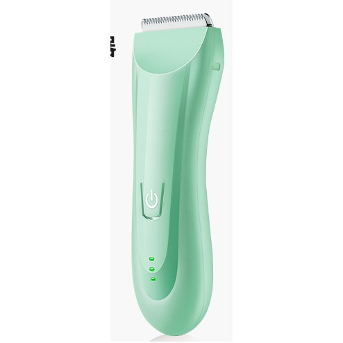 Masina De Tuns Bebelusi si Copii, Flippy, Lame Cermice si Inox, Fara Fir, Functie Anti Taiere, Silentios, 50 W, Rezistent la Apa, 2 Accesorii, Incarcator USB, Verde deschis [1]