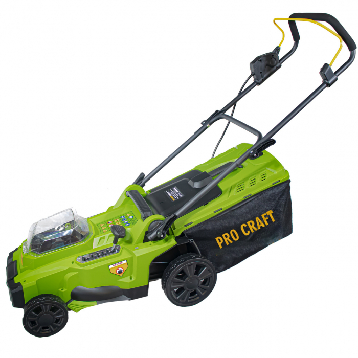 Masina de tuns iarba pe 2 acumulatori PLM20 PROCRAFT [1]