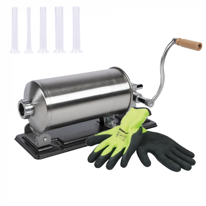 Masina de umplut carnati 5,5 kg orizontal + Manusi [1]