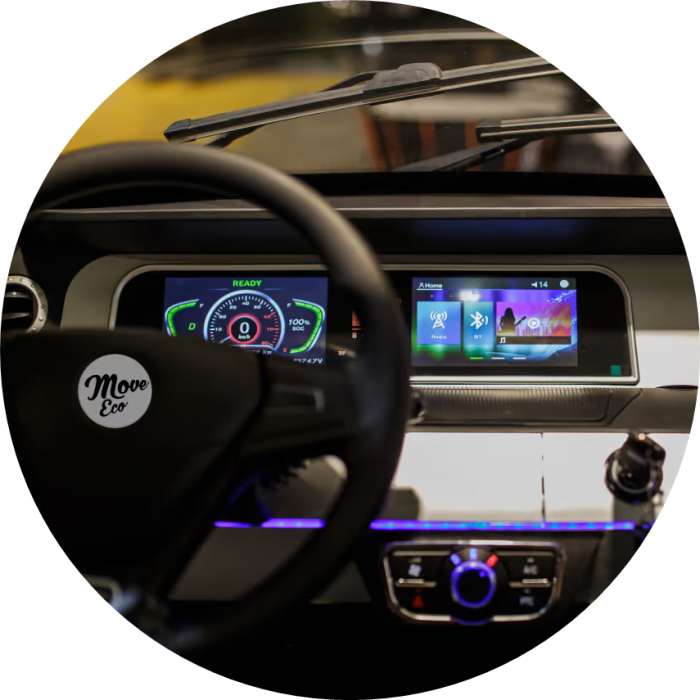 Masina Electrica Model X9, fara permis, 25km/h, autonomie 65 Km, Alba [9]