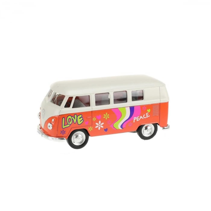 Masinuta autobuz Welly Volkswagen 1963 1:34, 11 cm, Rosu [4]