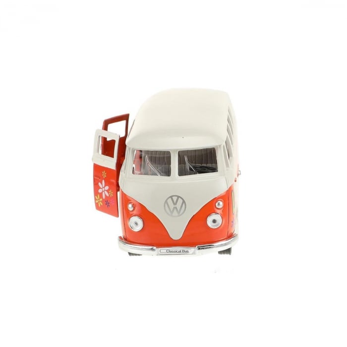 Masinuta autobuz Welly Volkswagen 1963 1:34, 11 cm, Rosu [3]