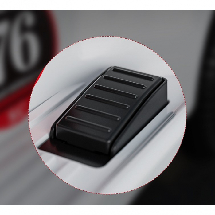 Masinuta Electrica Flippy, Model de Epoca, cu Acumulator, Sistem Anti-Rasturnare, Sistem de Lumini si Sunet, 1-5 Ani, 75 x 36 x 45 cm, Alb [6]