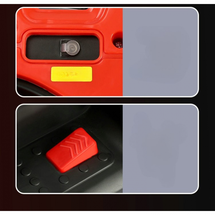 Lichidare Masinuta Electrica Flippy, pe 4 Roti, Tip ATV, cu Acumulator, Sistem Anti-Rasturnare, Sistem de Lumini si Sunet, 2-5 Ani, 70 x 43 x 48 cm, Rosu [4]