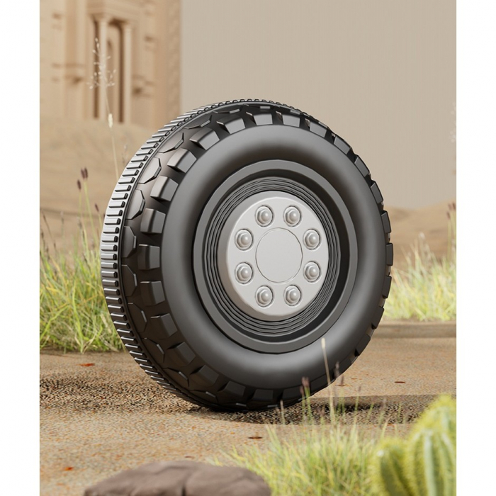 Masinuta Electrica, Flippy, pe 4 Roti, cu Telecomanda si Maner Detasabil, Cos de Depozitare, Lumini Led si Muzica, +1 an, Greutate Portanta 40 kg, Rosu [4]