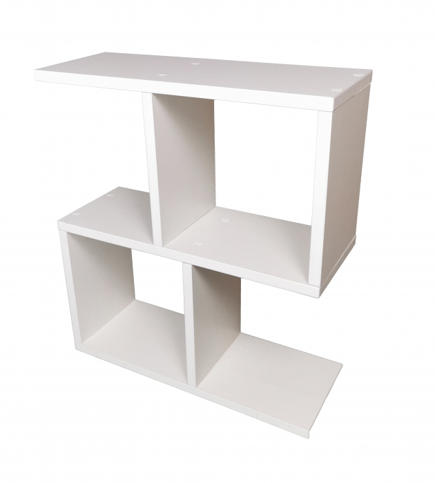 Masuta laterala de cafea, alb, 45x20x51.4 cm [1]