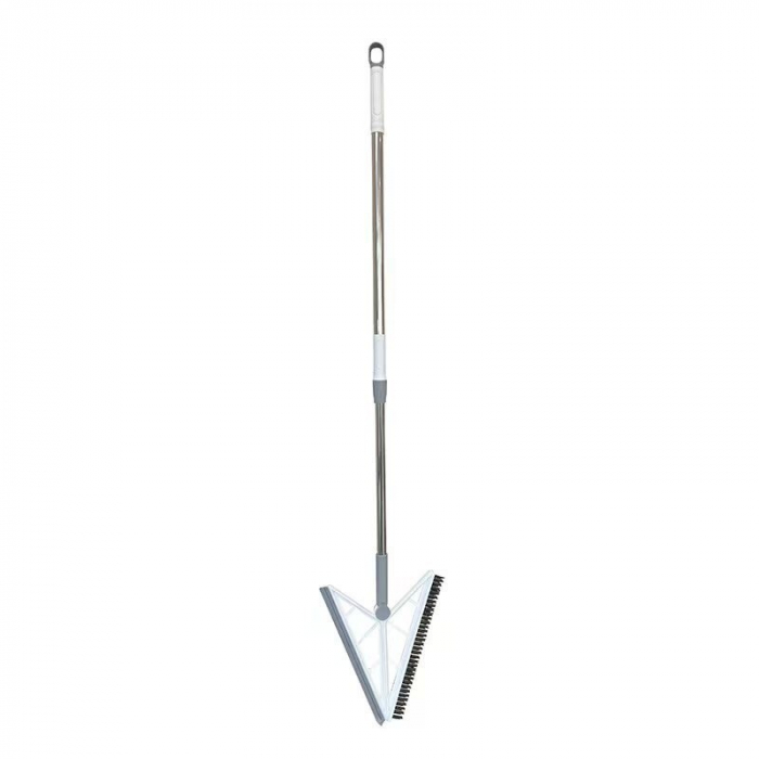 Matura Telescopica, Flippy, cu Doua Capete - Perie/Racleta 23 cm, Lungime 110 cm, din Plastic/Otel/Silicon, Gri [4]