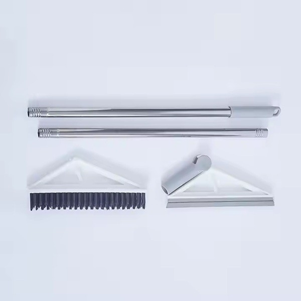 Matura Telescopica, Flippy, cu Doua Capete - Perie/Racleta 23 cm, Lungime 110 cm, din Plastic/Otel/Silicon, Gri [5]